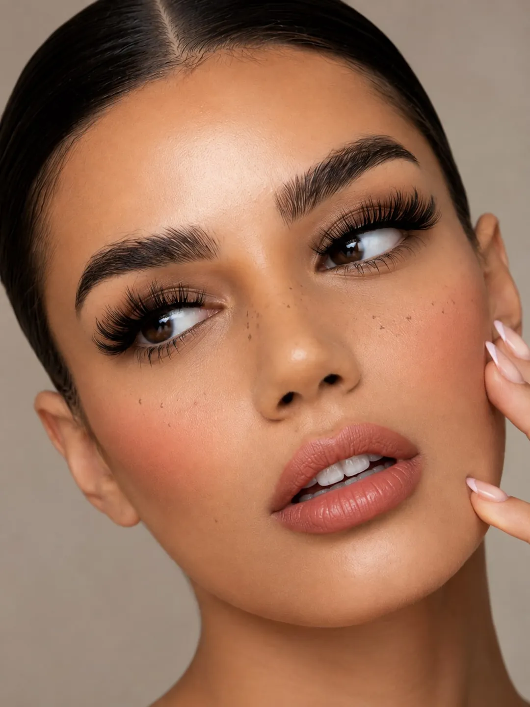 Detailaufnahme einer Wimpernverlängerung